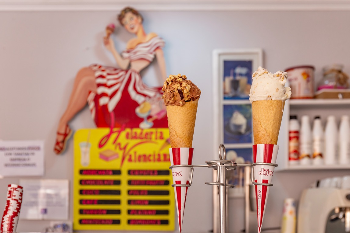 Barquillos helados Heladería Valenciana Infantes