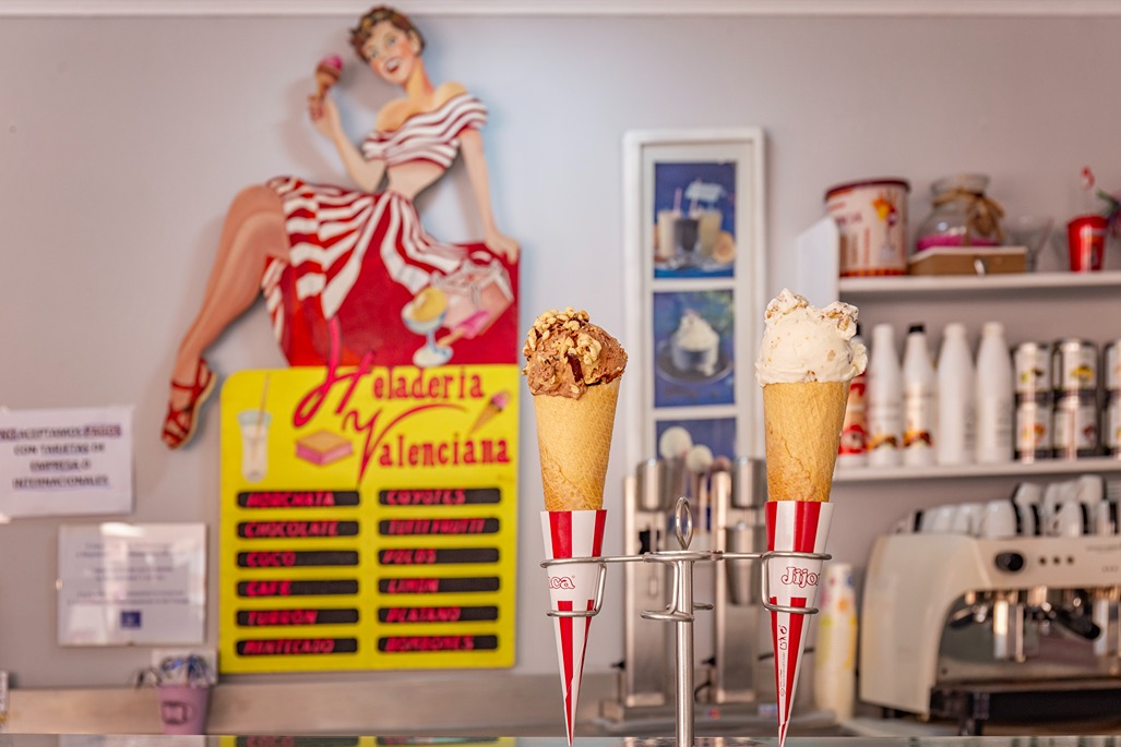 Barquillos helados Heladería Valenciana Infantes